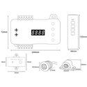 Trappe LED COB strip settt - Opp til 16 trinn, 11W per trinn, 24V, IP20, med sensor + effekter