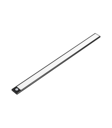 Batteri skapbelysning - 40cm, Svart, PIR sensor, oppladbar