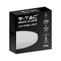 V-Tac 24W LED taklampe - Ø29,5cm, Høyde: 5,5cm, hvit kant, inkl. lyskilde