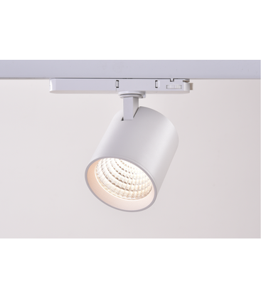 LEDlife hvit skinnespot 30W - CASAMBI dimbar, RA90, 170lm/w, 3-faset