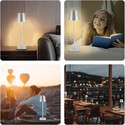 Oppladbar LED bordlampe Innendørs/utendørs - Grå, berøringsdimbar, CCT, IP54 utendørs