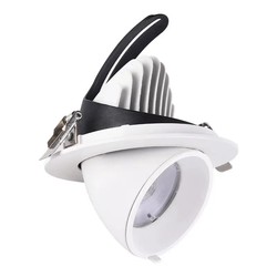 LED downlights LEDlife 30W Downlight - justerbar vinkel, 4100lm, Hull: Ø15 cm, Mål: Ø16,5 cm, 230V