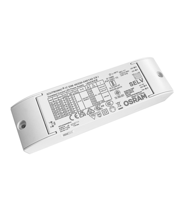 Osram 44W 1-10V dimbar driver til LED panel - Med 1-10V signal interface, 23-42V, 600-1050mA