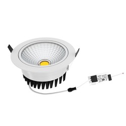 LED downlights 5W COB downlight - Hull: Ø7 cm, Ø8,5 cm, RA80, hvit kant, 230V