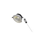 5W COB downlight - Hull: Ø7 cm, Ø8,5 cm, RA80, hvit kant, 230V