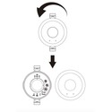 LEDlife rWave bevegelsessensor til innbygging - Mikrobølge/dagslyssensor, 1-10V