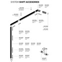 Spectrum SHIFT ender til skinner - 2 stk, svart