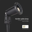 V-Tac mini hage lampe med spyd - GU10, IP65, Svart, uten lyskilde