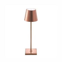 Bordlampe Oppladbar LED bordlampe Innendørs/utendørs - Bronse, IP54 utendørs, berøringsdimbar