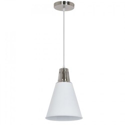 LED pendel V-Tac moderne pendellampe - krom + hvit sandblåst, Ø22 cm, E27