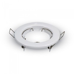 Innendørs downlights Downlight kit uten lyskilde - Hull: Ø6,5 cm, Mål: Ø8 cm, blank hvit, velg MR16 eller GU10 fatning