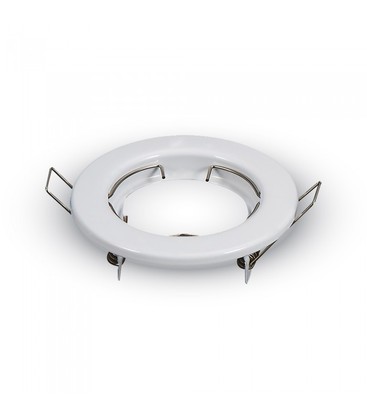 Downlight kit uten lyskilde - Hull: Ø6,5 cm, Mål: Ø8 cm, blank hvit, velg MR16 eller GU10 fatning