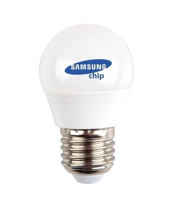 V-Tac 4,5W LED kronepære - Samsung LED chip, G45, E27