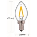 LEDlife 1W mini pære - Dimbar, 230V, E14