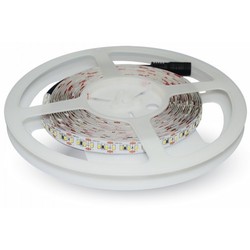 Enkeltfarget LED strip 12V V-Tac 8W/m LED strip 8mm bred - 5m, 120 LED per meter