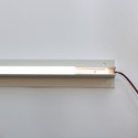 Trebetong/gips Skinne 120 cm for LED strips - Innfelt, kan forlenges