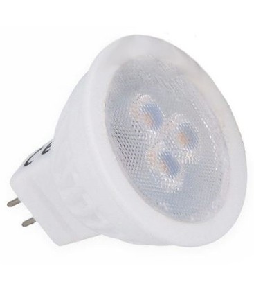 3W LED spotpære - Keramisk, 35mm, 12V, MR11 / GU4