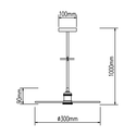 Outlet: V-Tac metall pendellampe - Matt golden, E27