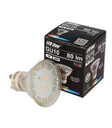 Grønn LED spot - 1W, 230V, GU10