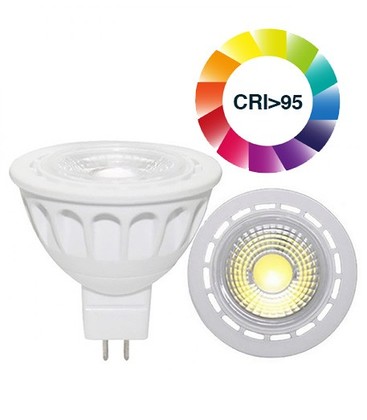 LEDlife LUX3 LED spotpære - 3W, dimbar, RA 97, 12V, MR16 / GU5.3