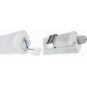 V-Tac vanntett 32W komplett LED armatur - 150 cm, 160 lm/W, gjennomgangskobling, IP65, 230V