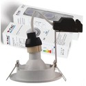 V-Tac 3-pak downlights med 5W lyskilde - Hvit front, komplett med GU10 holder og LED spotter, innendørs