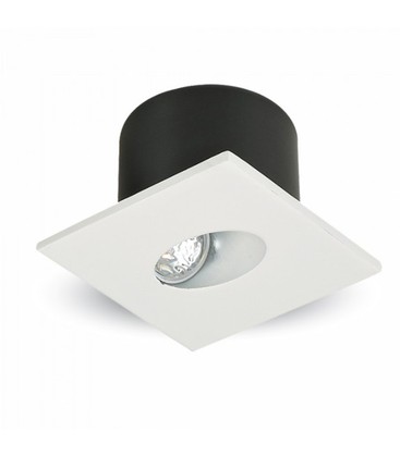 3W trappbelysning - Ytre: 8x8 cm, hull: 6,2x6,2 cm