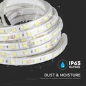 V-Tac 9W/m sprutsikker LED strip - 5m, IP65, 24V, 60 LED per meter