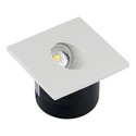 3W trappbelysning - Ytre: 8x8 cm, hull: 6,2x6,2 cm