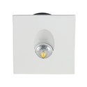 3W trappbelysning - Ytre: 8x8 cm, hull: 6,2x6,2 cm