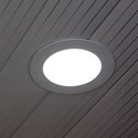 V-Tac 3W LED panel downlight - Hull: Ø7,3 cm, Mål: Ø8,4 cm, 230V