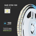 V-Tac 20W/m LED strip høy lumen RA 95 - 5m, IP20, 120 LED per meter