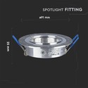 Downlight kit uten lyskilde - Hull: Ø7,5 cm, Mål: Ø9,1 cm, børstet aluminium, velg MR16 eller GU10 fatning