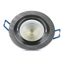 Downlight kit uten lyskilde - Hull: Ø7,5 cm, Mål: Ø9,1 cm, børstet aluminium, velg MR16 eller GU10 fatning