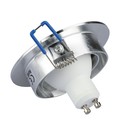 Downlight kit uten lyskilde - Hull: Ø7,5 cm, Mål: Ø9,1 cm, børstet aluminium, velg MR16 eller GU10 fatning