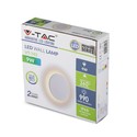 Outlet: V-Tac 6W LED hvit vegglampe - Rund, indirekte, IP65 utendørs, 230V, inkl. lyskilde