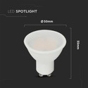 V-Tac 4,5W LED spot - Samsung LED chip, 230V, GU10