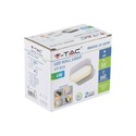 V-Tac 6W LED svart vegglampe - Oval, roterbar 350 grader, IP65 utendørs, 230V, inkl. lyskilde