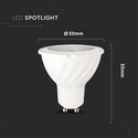 V-Tac 6W LED spot - Samsung LED chip, 230V, GU10