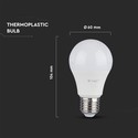 V-Tac 6,5W LED pære - Samsung LED chip, A60, E27