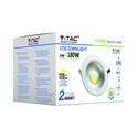 Outlet: V-Tac 20W LED downlight - Hull: Ø16,7 cm, Mål: Ø18 cm, 230V