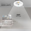 Outlet: V-Tac 20W LED downlight - Hull: Ø16,7 cm, Mål: Ø18 cm, 230V