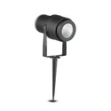 V-Tac 12W LED hage lampe - Svart, med spyd, IP65, 230V