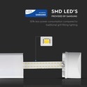 V-Tac 40W slim LED armatur - Samsung LED chip, 120 cm, 230V