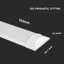 V-Tac 20W slim LED armatur - Samsung LED chip, 60 cm, 230V