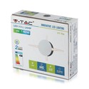 Outlet: V-Tac 4W LED hvit vegglampe - Rund, IP65 utendørs, 230V, inkl. lyskilde