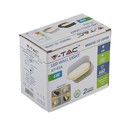 V-Tac 6W LED grå vegglampe - Oval, roterbar 350 grader, IP65 utendørs, 230V, inkl. lyskilde