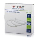 V-Tac 10 meter rull 10x10 Neon Flex LED - 13W per meter, IP65, 24V