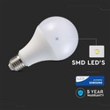 V-Tac 18W LED pære - Samsung LED chip, A80, E27