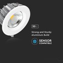 V-Tac 30W LED downlight - Hull: Ø20,7 cm, Mål: Ø22 cm, 230V